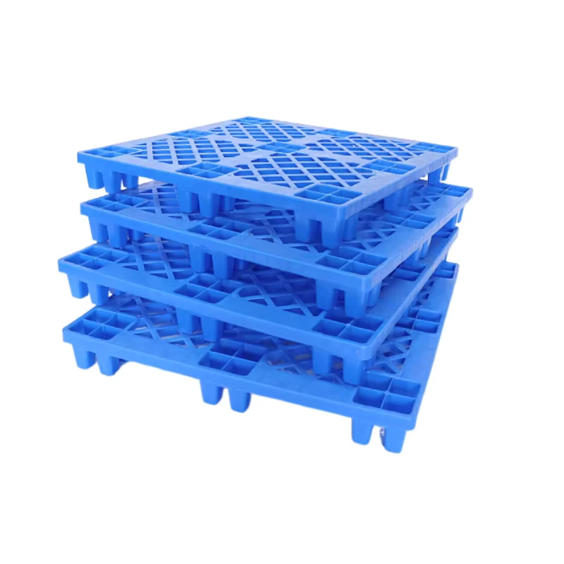 Single-Faced-HDPE-Recycled-Plastic-Euro-Pallet-4-Entry-Industrial-One-Way-Access