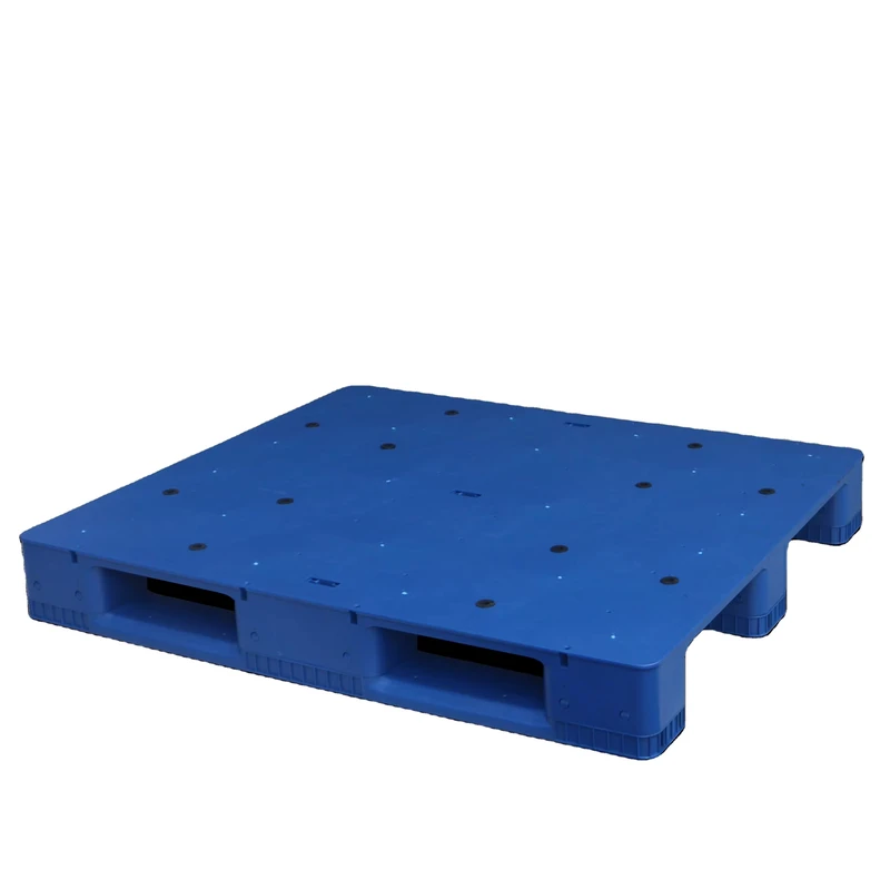 Single-Sided-1300-1100mm-Pallet-Flat-Surface-3-Runners-Euro-Plastic-Pallet