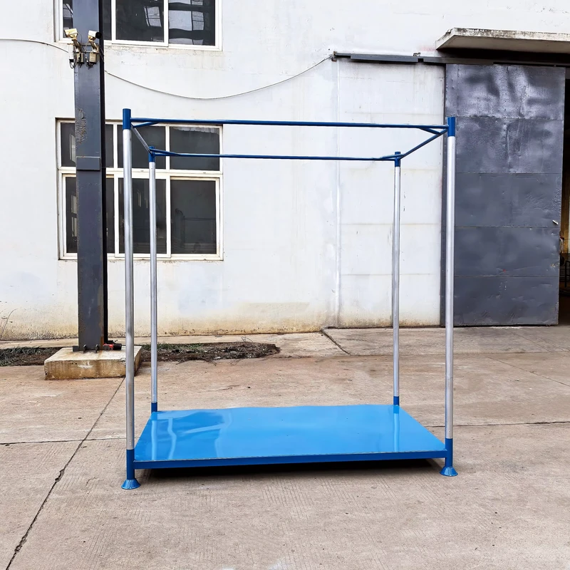 Space-Saving-Logistic-Transport-Warehouse-Detachable-Stable-Stacking-Metal-Pallet
