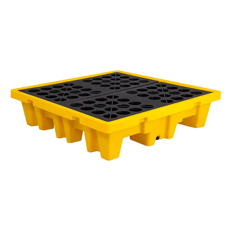 Spill-Containment-Pallet-For-Drums-Oil-And-Chemical-Resistant