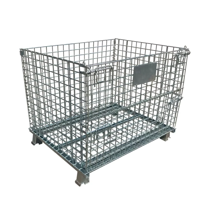 Stable-Welded-Carbon-Steel-Wire-Mesh-Pallet-Cage-Offers-Customizable-Folding-Mode-for-Easy-Moving-and-Compact-Storage