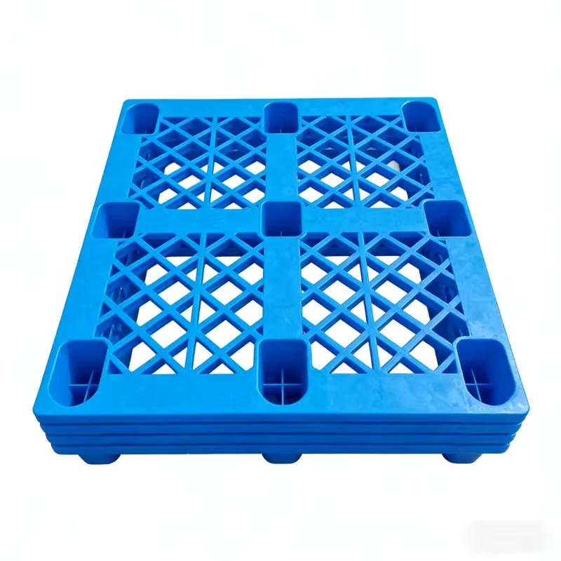 Stackable-Plastic-Pallet-SpaceSaving-Design-Heavy-Duty-Stable-for-Logistics-Supply-Chain-Warehouse-Management