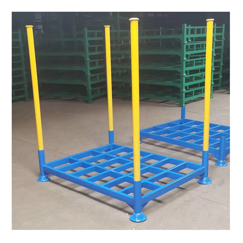 Topeasy-Industry-Customized-Stackable-Heavy-Duty-Steel-Frame-Rack-Pallet-for-Goods-Storage
