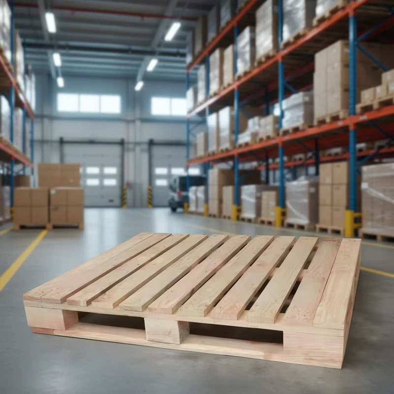 Turnover-Single-Faced-Euro-Solid-Wood-Pallet-Reusable-Industrial-Warehouse-Storage-Factory-Logistics-Special