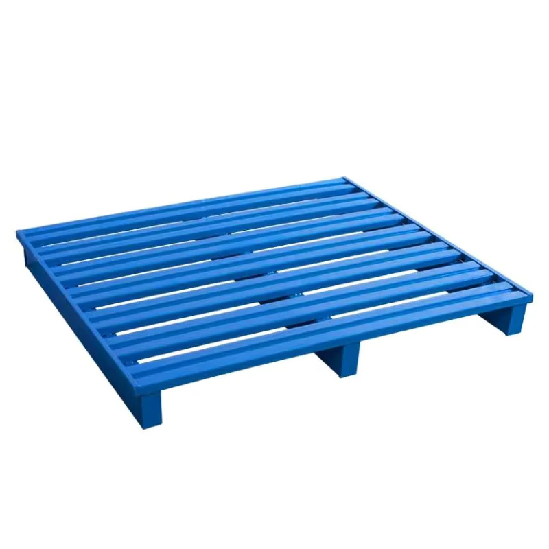 Two-way-Entry-Heavy-Duty-Customizable-Capacity-Steel-Pallet-for-Cargo-Storage-Equipment-Forklift-Use-Stackable