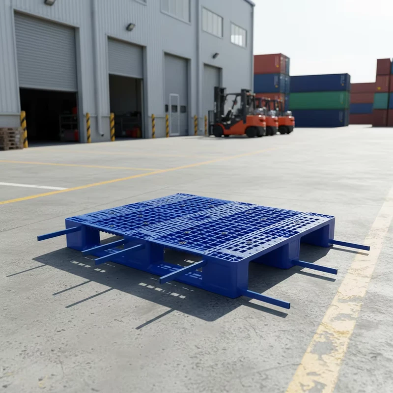 Versatile-3-Runner-Ventilated-Eco-Friendly-Recycled-PP-Euro-Pallets-4-Way-Entry-2.0T-Dynamic-Load-for-Industrial-Cold-Storage