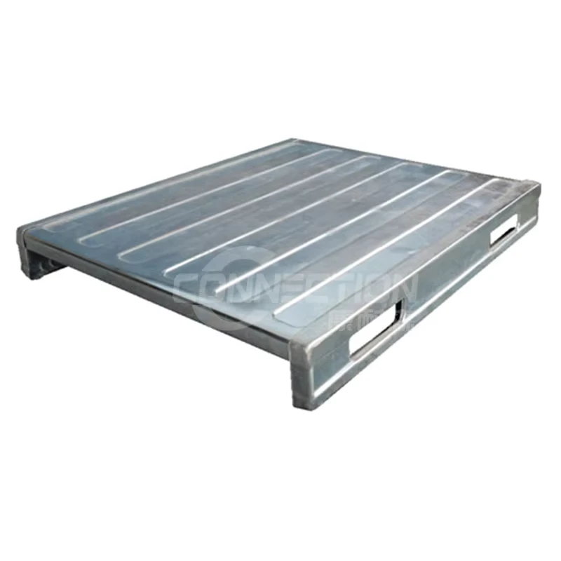 Warehouse-Galvanized-Steel-Pallet-Heavy-Duty-Steel-Iron-Pallet-Hot-Dip-Galvanized-Surface-Treatment-Light-Steel-Pallet