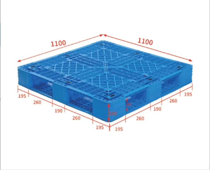 Warehouse-Heavy-Duty-Double-Sided-Grid-Plastic-Pallet-Euro-High-Quality-Custom-Supplier-for-Auto-Industry