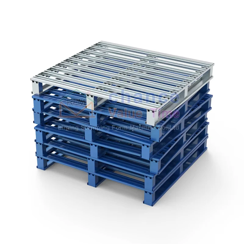 Warehouse-Sided-4-Way-Entry-Steel-Metal-Pallet-2000KG-Load-Capacity-Welded-Steel-Metal-Pallet-for-Drums