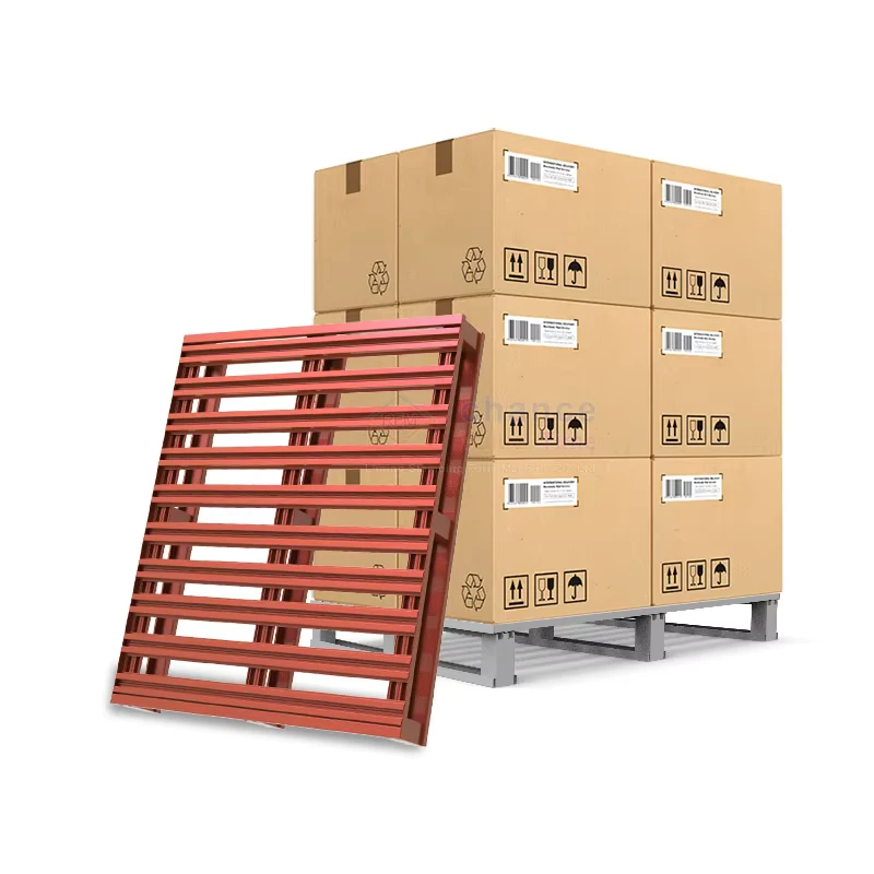 Warehouse-Storage-Cargo-Steel-Pallet-Metal-Forklift-Four-way-Steel-Pallet-Metal-Anticorrosive-Pallet