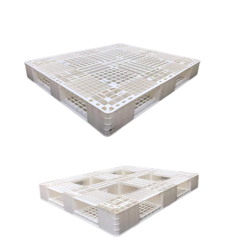 White-Plastic-Pallet-for-Food-Industry-Warehouse-Stackable-Factory-Supplier-Best-Factory-Hot-Selling-Pallet