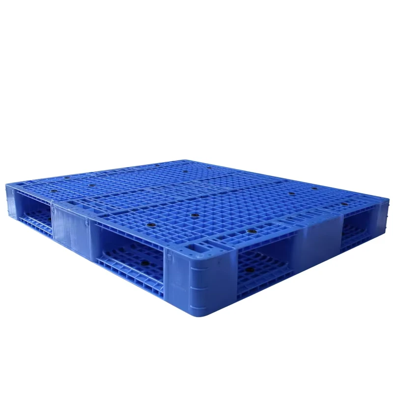 ZJ1311-150-Heavy-Duty-Mesh-Grid-Grilled-Double-Face-HDPE-Plastic-Euro-Pallet-4-Way-Entry-Steel-Reinforced-RFID