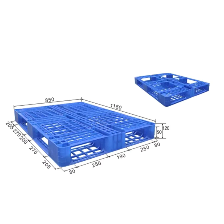 1150x850x120mm-Grid-Single-Sided-Light-Plastic-Pallet-Supplier