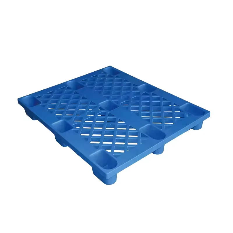 1300-1200-Single-sided-Four-way-Large-size-High-load-Stackable-HDPE-Plastic-Pallet-for-Refrigeration