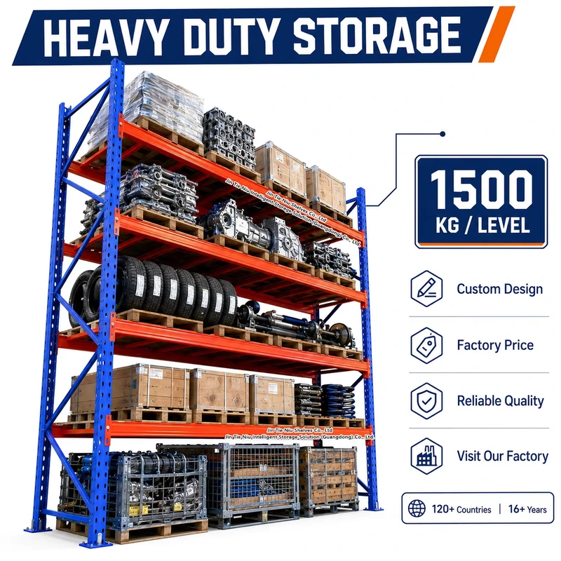 1500KG-Warehouse-Storage-Automotive-Mechanical-Parts-Heavy-Duty-Pallet-Rack-with-Blue-Upright-Red-Beam