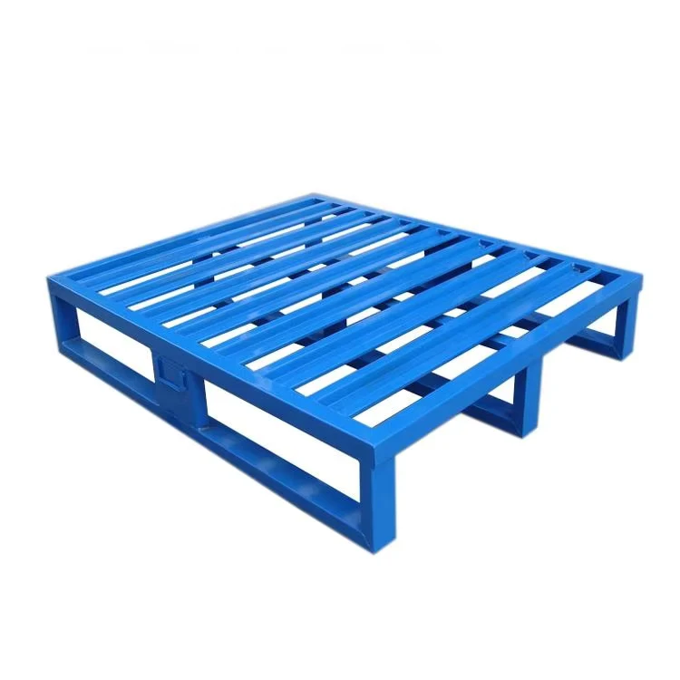 CIMC-Warehouse-Forklift-Stackable-Storage-Tray-Heavy-Duty-Single-Face-Iron-Steel-Pallet-Transport-IBC-Steel-Pallet