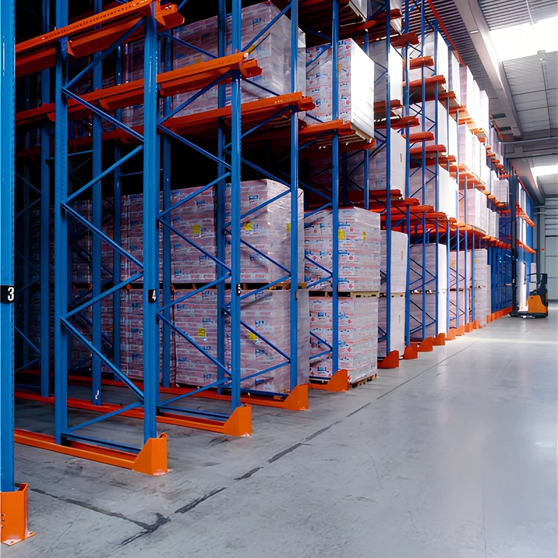 Custom-5-Layer-Steel-Push-Back-Racking-System-Heavy-Duty-Powder-Coated-Industrial-Pallet-Racks-for-Factory-Storage