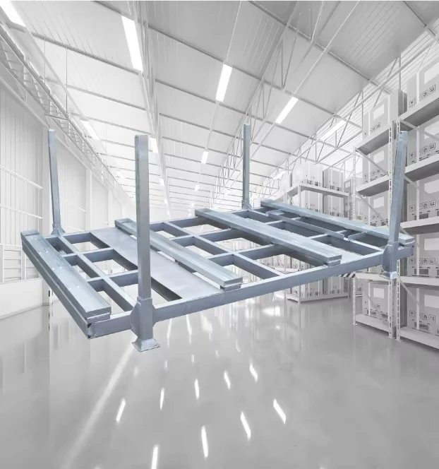 Customizable-Heavy-Duty-Hot-Dip-Galvanized-Metal-Pallet-Rack-Platform-for-Factories-Warehouses-OEM-Support-for-Palletizing