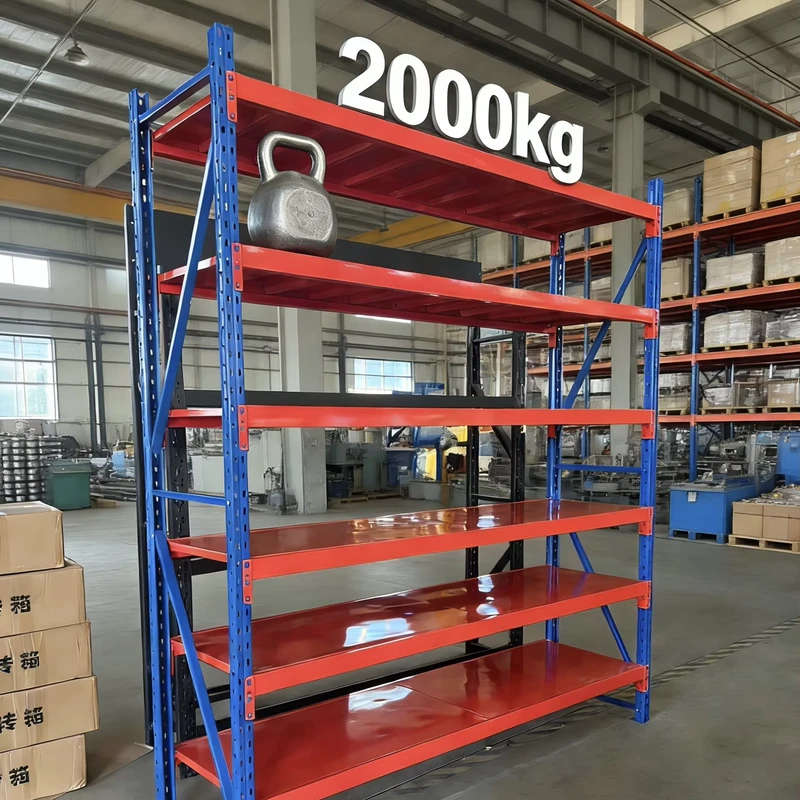 Durable-Heavy-Duty-Steel-Multi-Level-Boltless-Pallet-Rack-Storage-Shelves-with-Powder-Coating-for-Warehouses