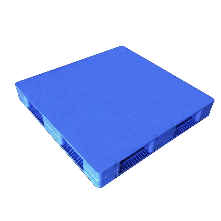 Durable-Solid-Reversible-Double-Faced-Euro-Pallet-Closed-Deck-Heavy-Duty-Steel-Reinforcement-4-Way-Entry-Industrial-Storage-Blue