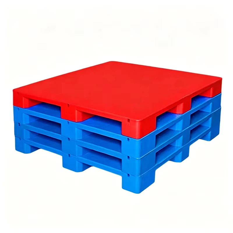 Export-Standard-Blue-Grid-3-Runner-Pallet-Recyclable-for-Container-Loading