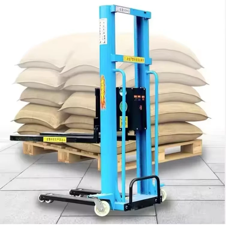 Factory-Price-1T-2T-Full-electric-Portable-Self-Loading-Pallet-Stacker-Ladder-Truck-Mounted-Forklift-Electric-Forklift