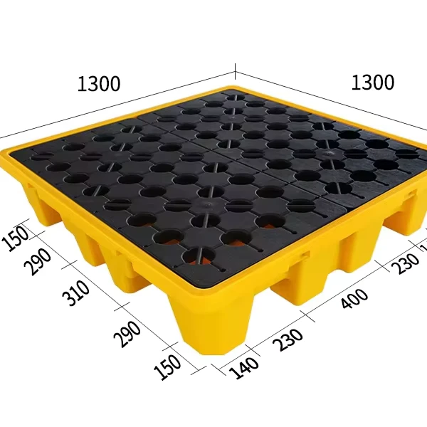 Factory-Price-Secondary-Containment-Polyethylene-Spill-Tray-Pallets-4-Drums-Spill-Containment-Pallet