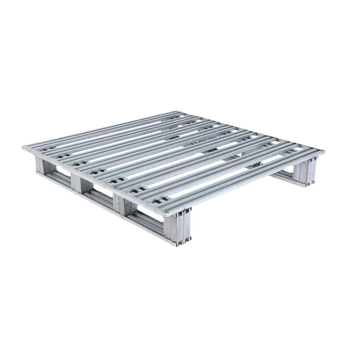 Galvanized-Large-Forklift-Custom-Stackable-Standard-Euro-4-Way-Steel-Metal-Pallet-for-Industrial-Use-for-Warehouses