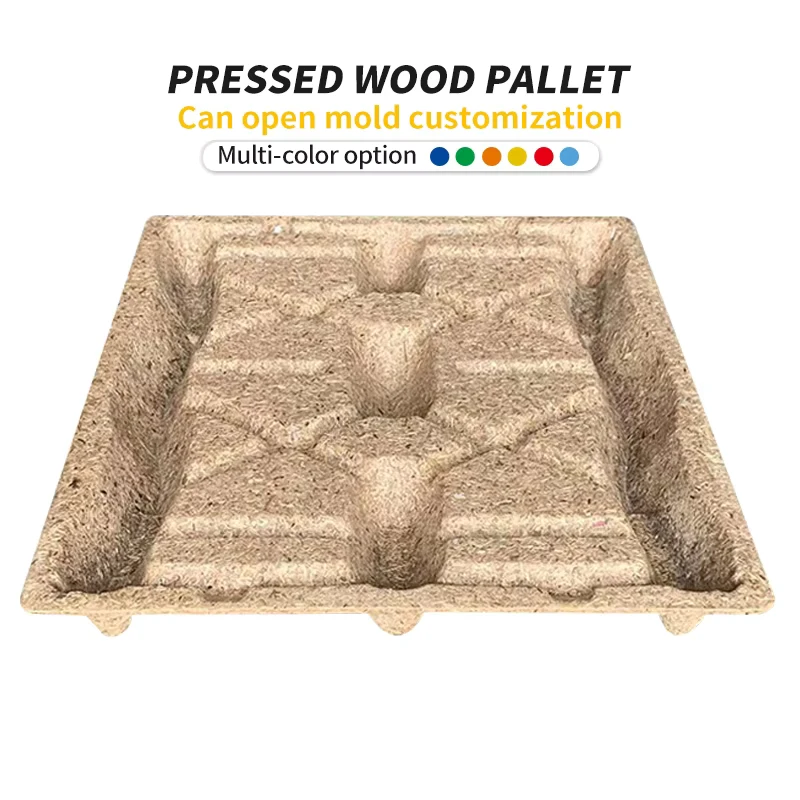 Heavy-Duty-Compressed-Molded-Wood-Fiber-Pallet-Waterproof-Fireproof-High-Dynamic-Load-Capacity-2.0T-3.0T-2-Way-Entry-for