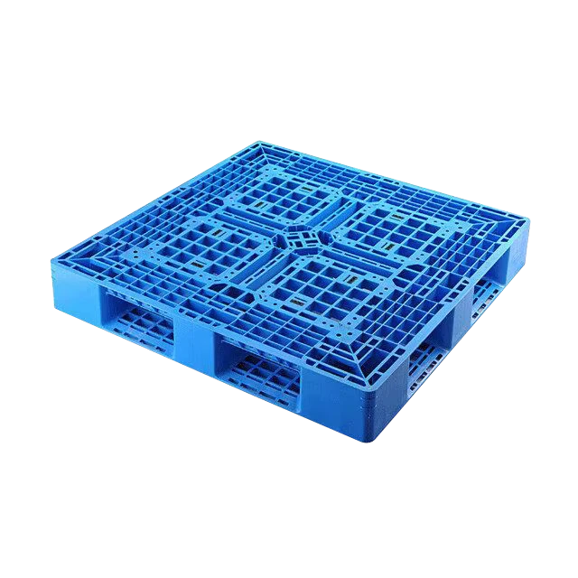 Heavy-Duty-Euro-Pallet-Cold-Storage-4-Way-Entry-CE-Certified-Double-Deck-1200x1000mm-Plastic-Pallet-for-Warehouse-Stacking