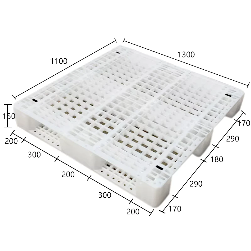 Heavy-Duty-Euro-Size-Plastic-Pallets-Large-HDPE-Stackable-Warehouse-Storage-Single-Sided-Palette-for-Warehouse-Storage