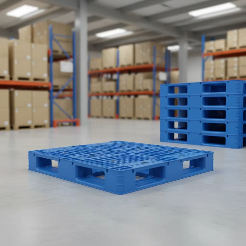Heavy-Duty-Industrial-1210-Plastic-Pallet-Anti-static-ESD-Safe-Space-Saving-Durable-Storage