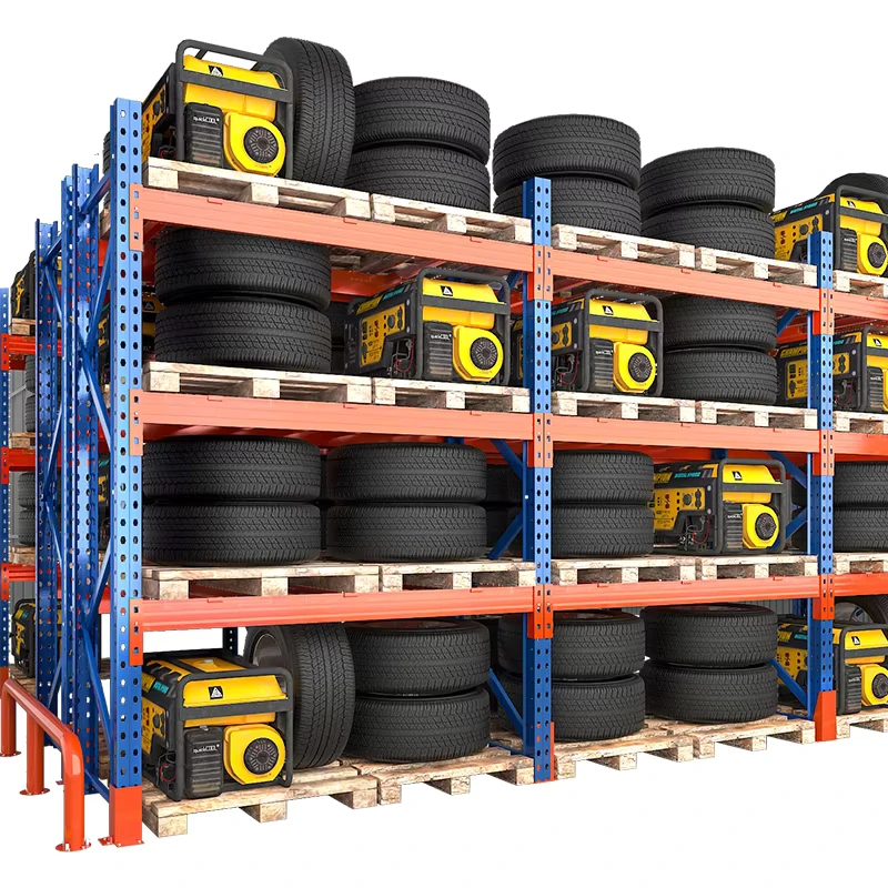 Heavy-Duty-Industrial-Pallet-Rack-Storage-Shelves-System-Metal-Stacking-Units-Warehouse-Steel-Pallet-Racking