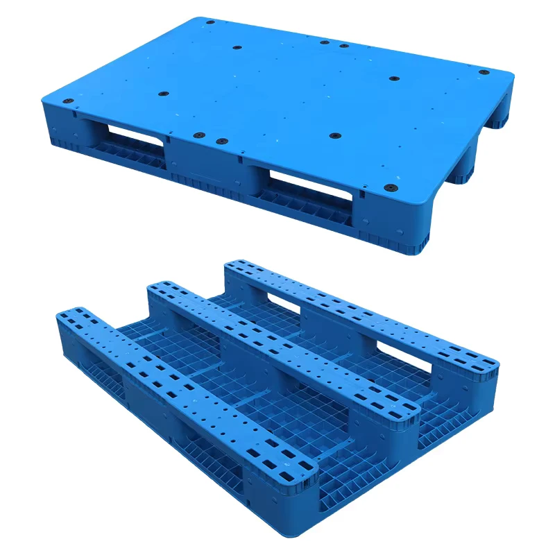 Heavy-Duty-Plastic-Pallet-1200-800-160mm-Standard-Size-Durable-for-Industrial-Warehouse-Storage-4-Way-Entry