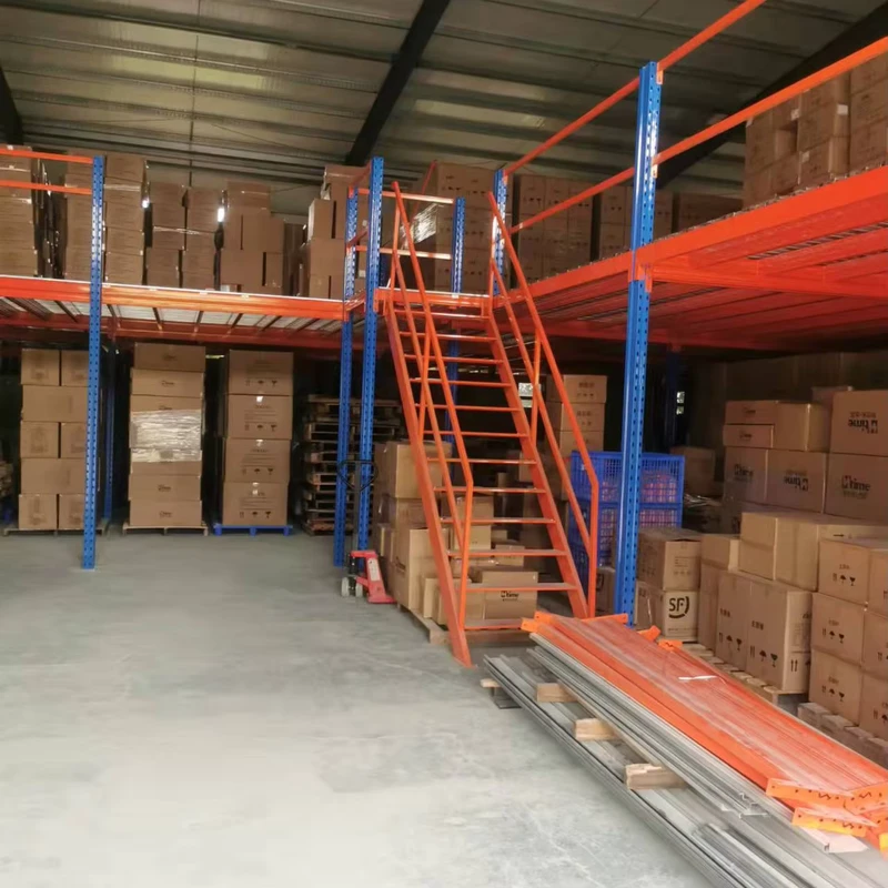 Heavy-Duty-Powder-Mezzanine-Rack-Coated-Warehouse-Storage-Racks-Shelf-Units-Pallet-Rack-System-Equipment-Platform-Rack