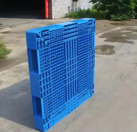 Heavy-Duty-Reusable-HDPE-Double-Face-Grid-Plastic-Pallets-Single-Sided-4-Way-Entry-for-Warehouse-Storage-Racking
