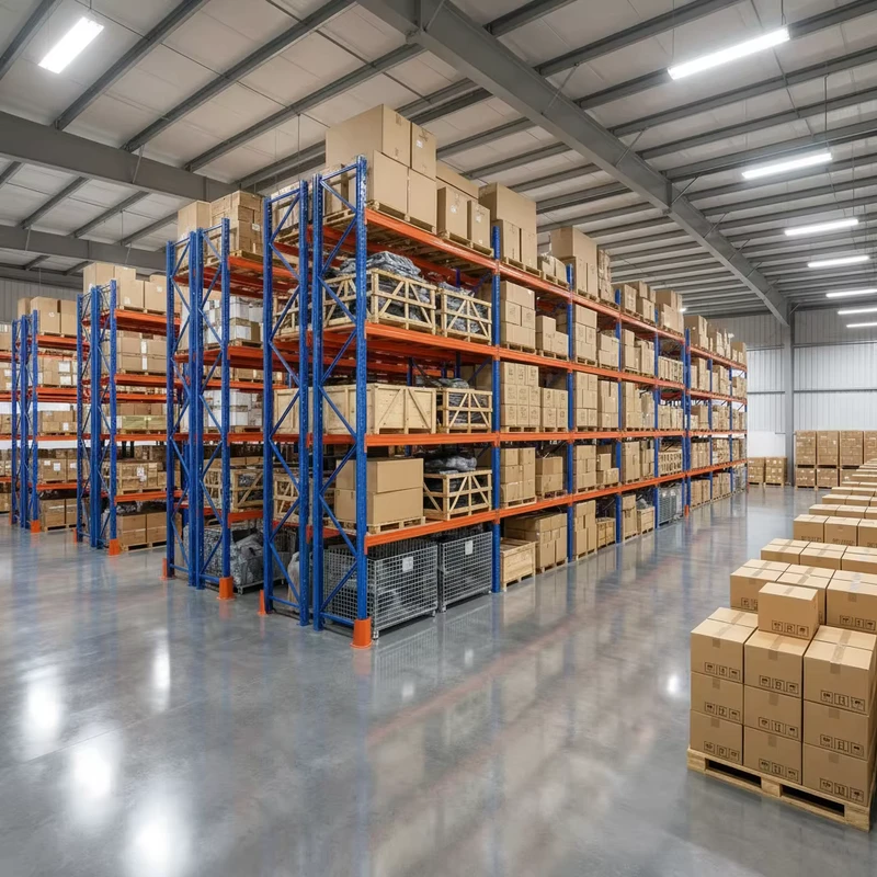 Heavy-Duty-Steel-Epoxy-Electrostatic-Powder-Coated-Adjustable-Stackable-Multi-Level-Stereoscopic-Warehouse-Pallet-Rack-Storage