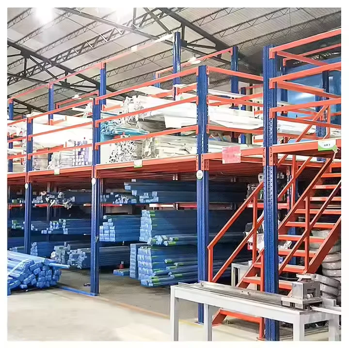 Heavy-Duty-Steel-Pallet-Rack-System-Powder-Coated-Adjustable-Durable-Multi-Level-Warehouse-Shelving-Screw-Assembly-for-Heavy