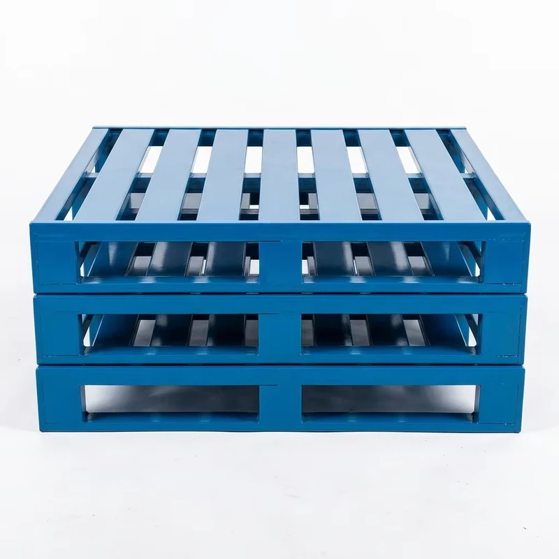 Hot-Dipped-Galvanized-Forklift-Metal-Pallet-Welded-Iron-Entry-Heavy-Duty-Steel-Pallet-for-Warehouse-Storage-Logistics-Transport