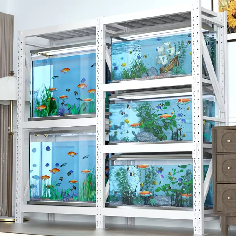 Household-3-Tier-180KG-Per-Layer-Metal-Shelving-Unit-Rack-Shelf-Metal-Frame-Aquarium-Stand-Steel-Fish-Tank-Stand