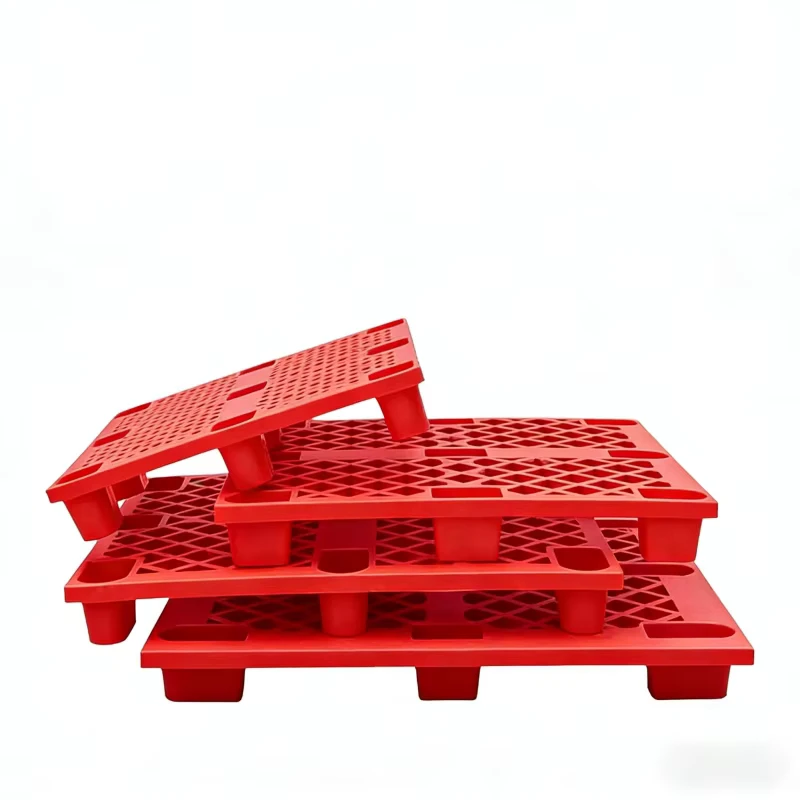 Industrial-Grid-Plastic-Pallet-High-Load-Bearing-MoistureProof-Corrosion-Resistant-Stackable-for-Factory-Logistics-Use