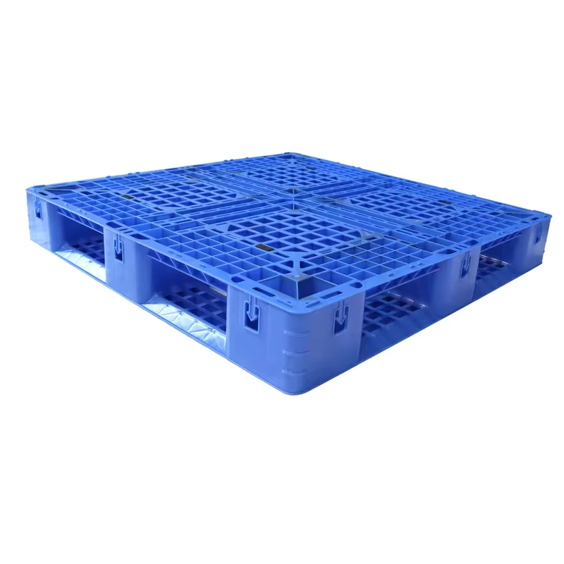 Industrial-Hygienic-Eco-friendly-PP-Plastic-Pallet-Euro-Anti-Slip-Single-Faced-4-Way-RFID-ISO-Certified-Customizable