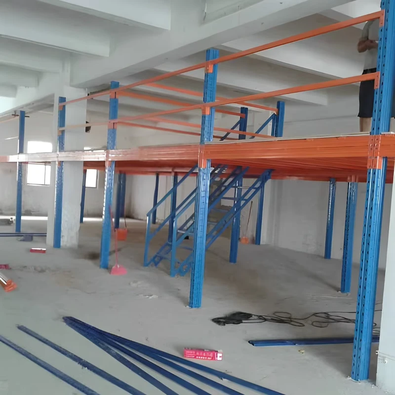 Industrial-Outdoor-Multi-Level-AS-RS-Steel-Mezzanine-Rack-Corrosion-Protection-Powder-Coated-Finish-Heavy-Duty-Design