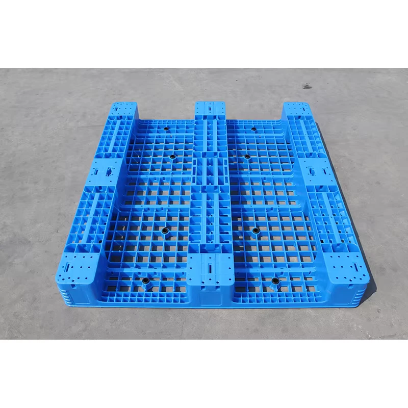 LK1200-1100-Hot-Sell-Single-Side-EURO-Grid-Plastic-Pallet-Customized-Color-Logo-For-Warehouse-Storage-Moving