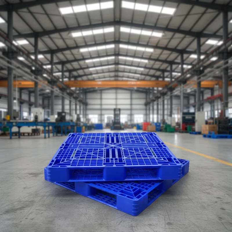 Logistics-Pallet-Storage-Pallets-Forklift-Usage-Single-sided-Grid-shaped-Logistics-Pallets