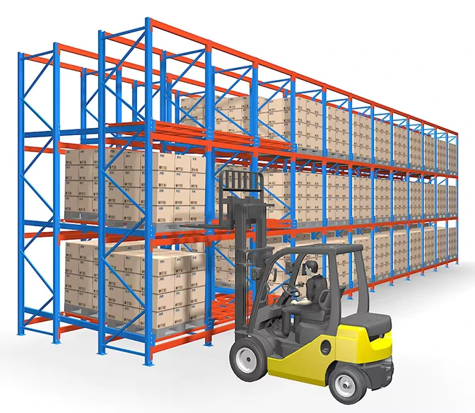 Modular-Expandable-Push-Back-Pallet-Racking-Heavy-Duty-Roller-Type-Pallet-Storage-Rack