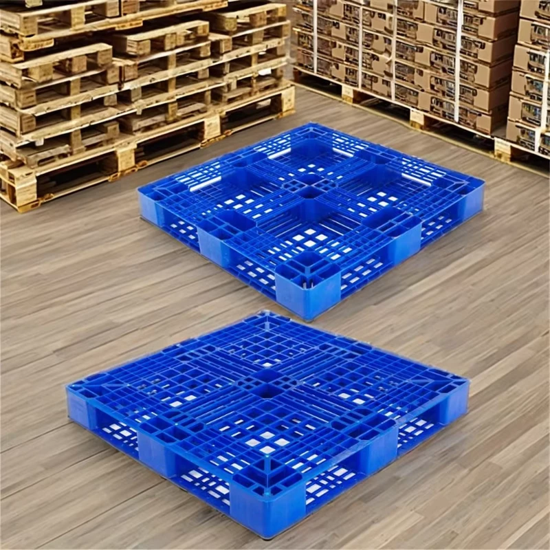 OEM-Custom-Size-Euro-4-Way-HDPE-Recycled-Single-Faced-Heavy-Duty-Plastic-Pallets-Optional-RFID-Tags-Smart-Warehouse-Logistics