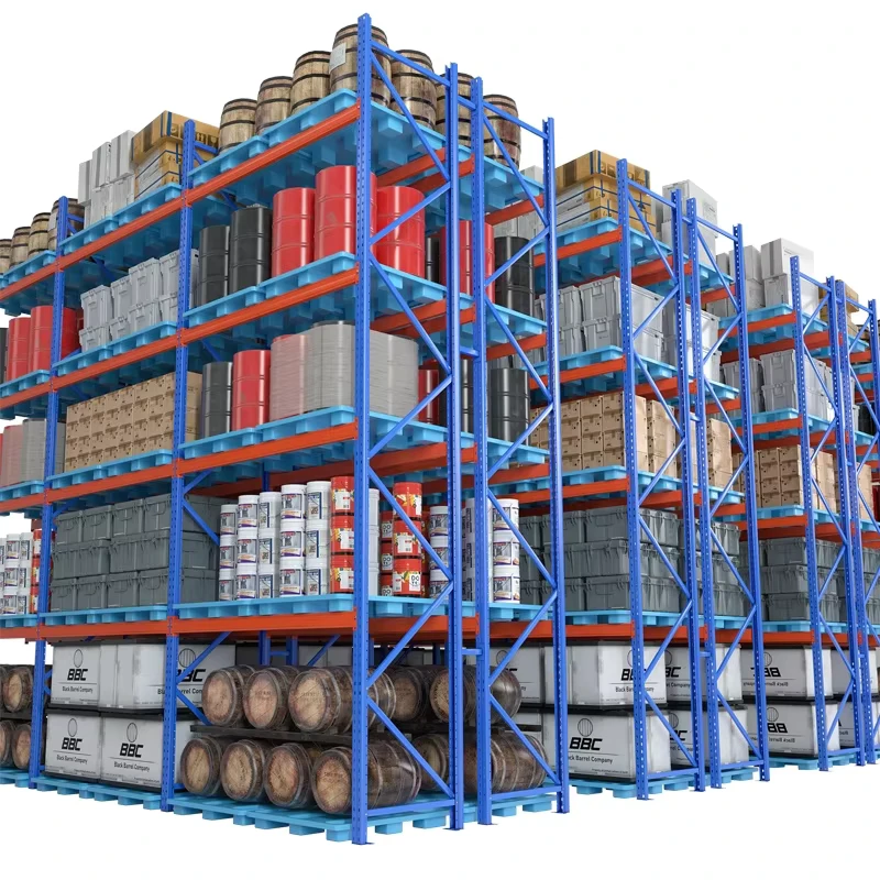 Pallet-Multilevel-Racking-Heavy-Duty-Warehouse-Storage-Shelf-System-Warehouse-Stacking-Pallet-Rack