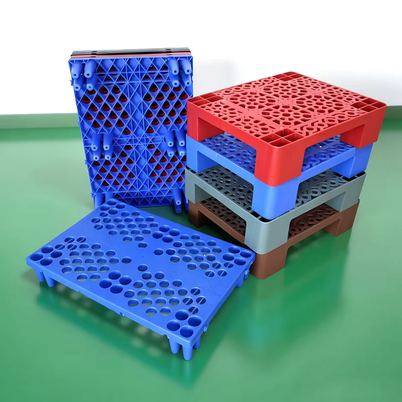 Plastic-Pallet-Flooring-for-Warehouse-Assemble-Small-sized-Pallet-Grid-Ventilated-Small-Pallets-Moistureproof-Single-Faced-4-Way