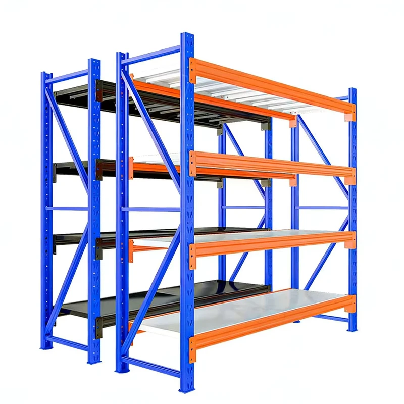 Powder-Coated-Pallet-Racking-Steel-Adjustable-Shelves-with-Corrosion-Protection-4-Layer-Warehouse-Storage